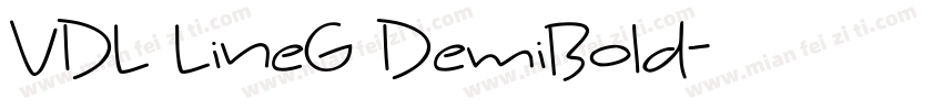 VDL LineG DemiBold字体转换